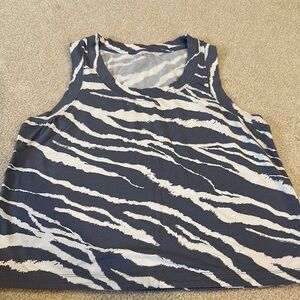 Calia Zebra Print Sleeveless Top